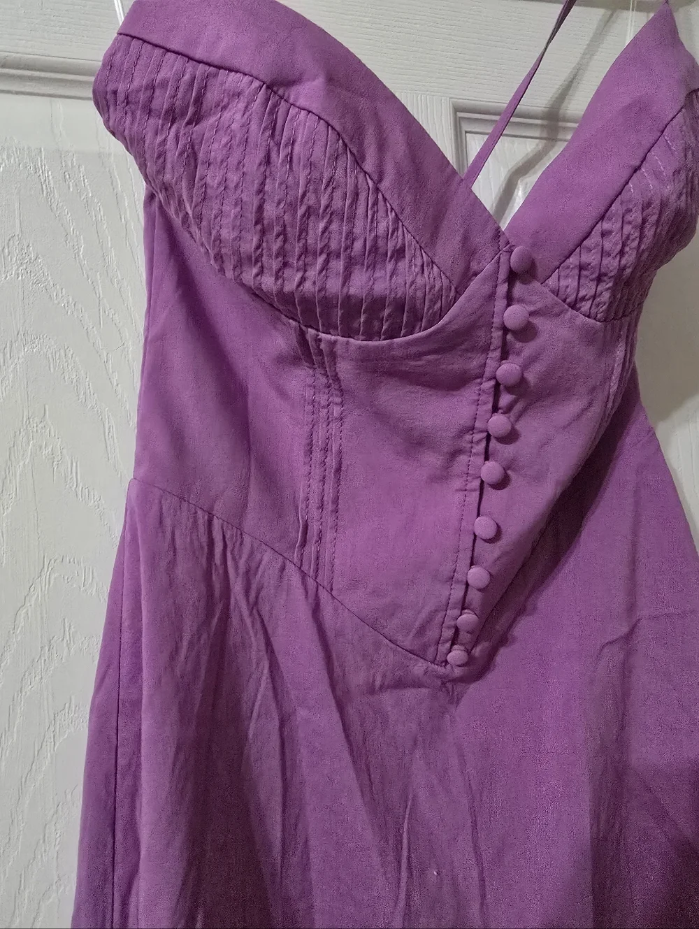 Hello Molly Value You Bustier Style Strappy Open Back Lavender Mini Dress, EUC! - Picture 6 of 13
